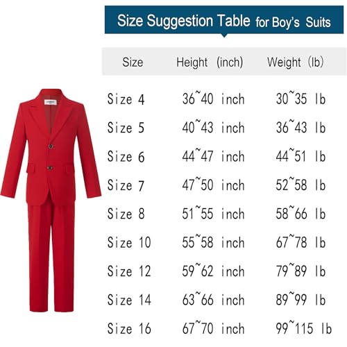 Boys' Slim Fit Tuxedo Suit Set for Toddler Wedding Ring Bearer
| Toddler Boys' Slim Fit Tuxedo Suit for Wedding Ring Be